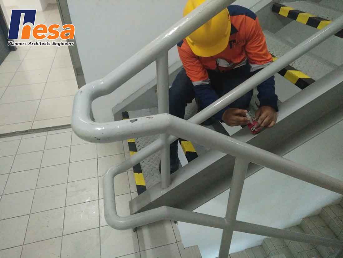 Brinell Test Assessment struktur bangunan gedung GSI Tb Simatupang Jakarta (1)