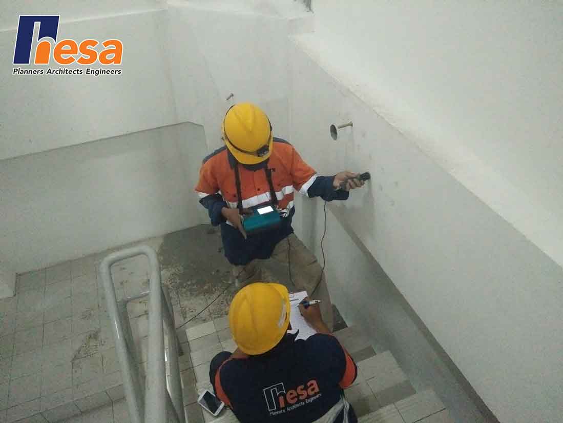 HalfCell Test Assessment struktur bangunan gedung GSI Tb Simatupang Jakarta (1)