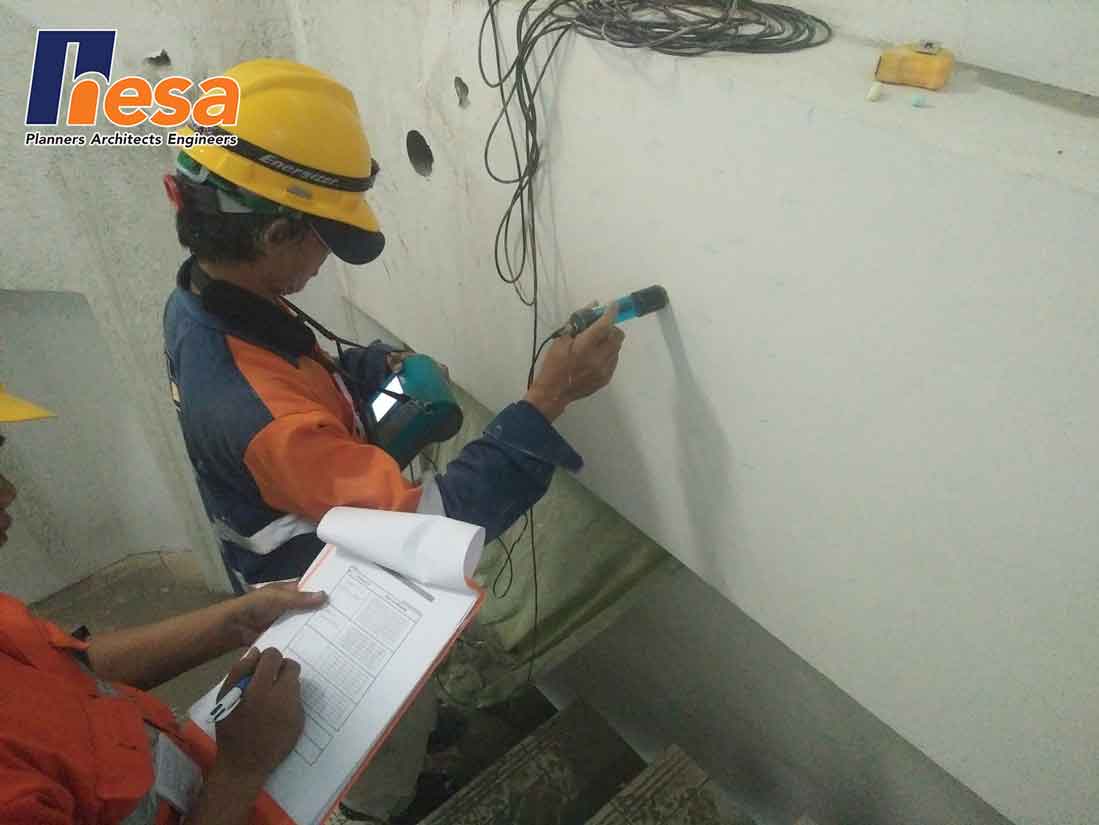 HalfCell Test Assessment struktur bangunan gedung GSI Tb Simatupang Jakarta