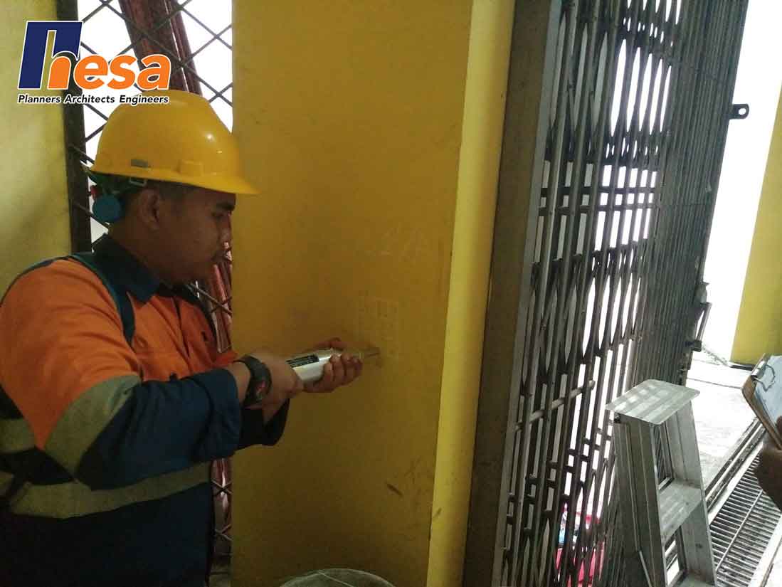 Hammer Test Assessment struktur bangunan gedung GSI Tb Simatupang Jakarta (1)