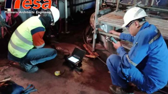 Hammer Test & Ultrasonic Pulse Velocity Test Di Pabrik Hunstman