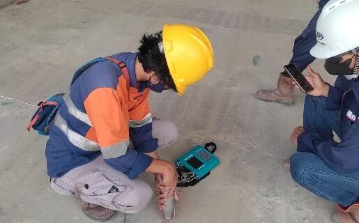 Hammer Test Lantai Warehouse Cakung