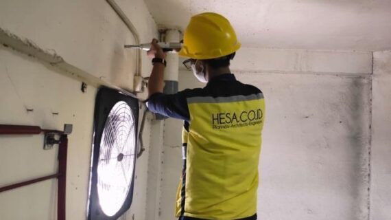 Hammer Test  dan Chipping Beton BKN Cawang