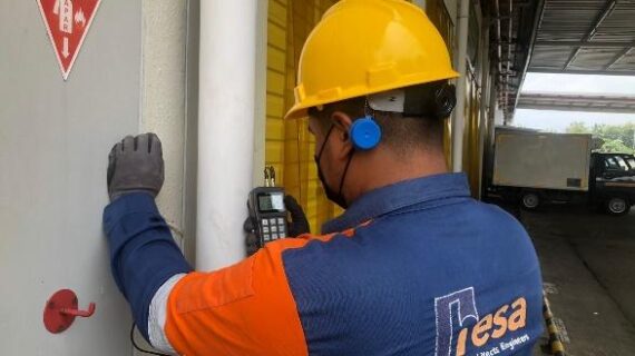 Hardness Brinell & Ultrasonic Thickness Test Pabrik Cibinong