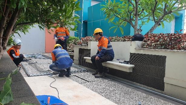 Setting Beban Loading Test