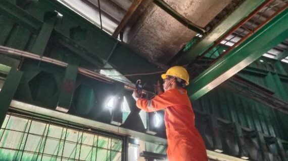 Pengujian Struktur Bangunan Gudang Baja Gunung Putri