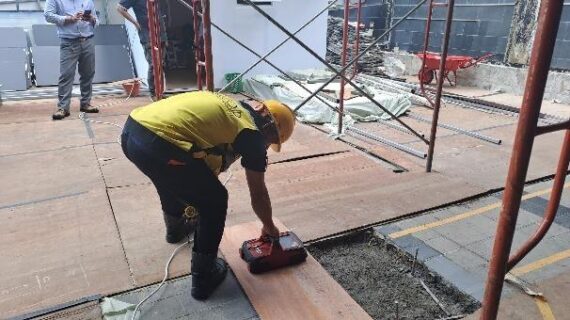 Pemindaian Rebar 3D Proyek Vitalita Sculpture UOB Plaza