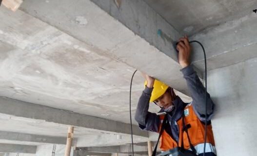 Uji UPV Mutu Beton Rumah Tinggal 4 Lantai Jakarta Selatan