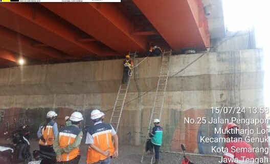 Ultrasonic Pulse Velocity Test Jembatan Kaligawe