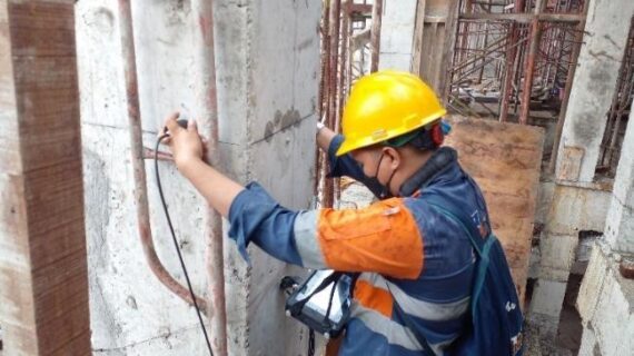 Ultrasonic Pulse Velocity Test Proyek Rumah Tinggal Ancol
