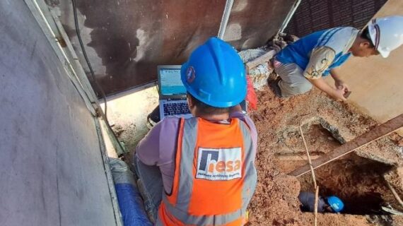 Seismic Shock Test Pondasi Jembatan Proyek Puri Indah Mall