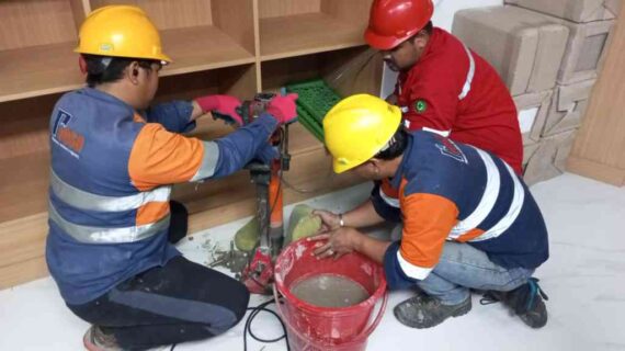 Assessment Struktur Plat Lantai Gedung Kementerian HAM RI