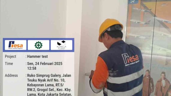 Hammer Test di Ruko Simprug Gallery Residence