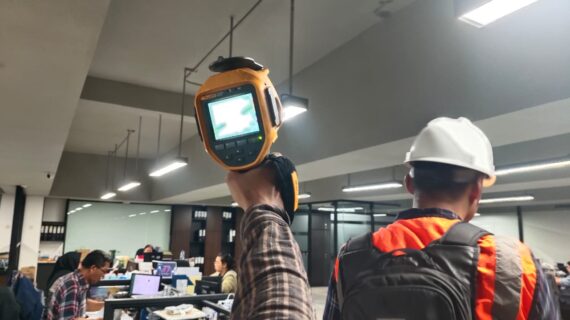 Infrared Thermograph Area Dak Gedung Honda Autoland