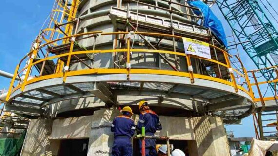 Uji NDT Pondasi Hot Oil Heater Pertamina Indramayu